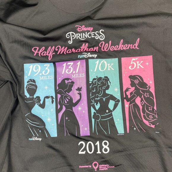 Disney Princess Half Marathon Weekend 2018 Race Zip Up Women's XXL Slim Fit - Picture 7 of 8